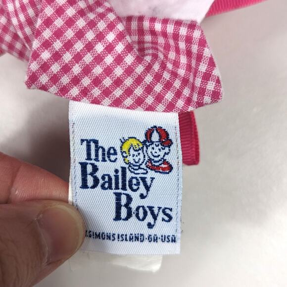 The Bailey Boys Top Girls Sz 2T Pink Gingham Strawberry Summer Boutique Classic - Picture 5 of 5